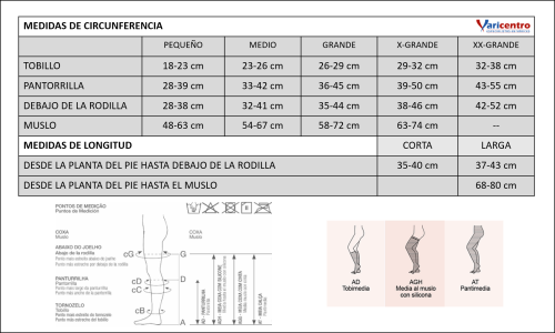 MEDIAS PARA VARICES ULTRALINE 20-30mmHg